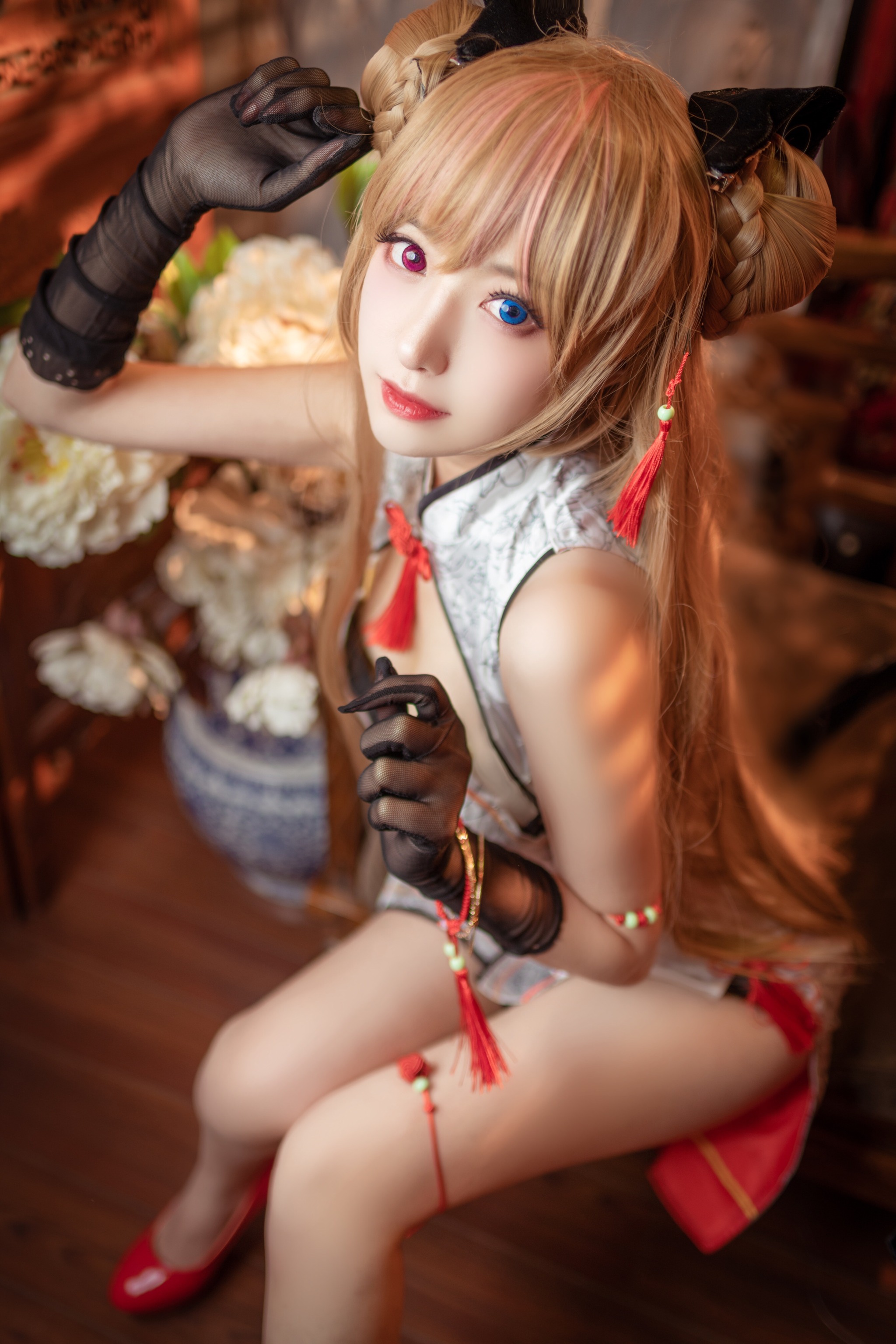 图片[1]-Shika小鹿鹿 – NO.055 蜂糖花 [20P]-XikXak